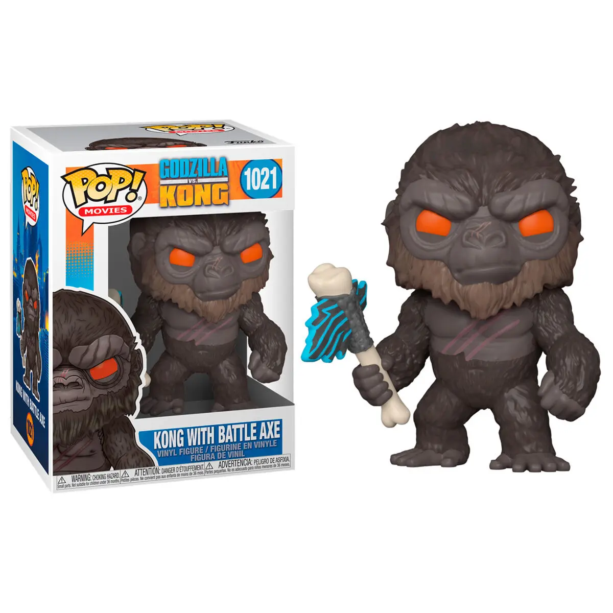 Godzilla Vs Kong POP! Movies Figurka winylowa King Kong z Siekierą 9 cm zdjęcie produktu