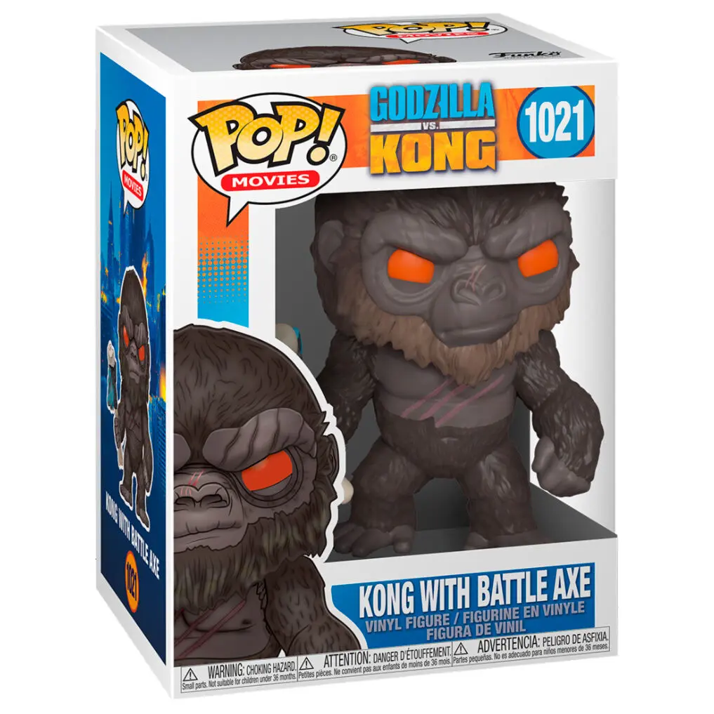 Godzilla Vs Kong POP! Movies Figurka winylowa King Kong z Siekierą 9 cm zdjęcie produktu