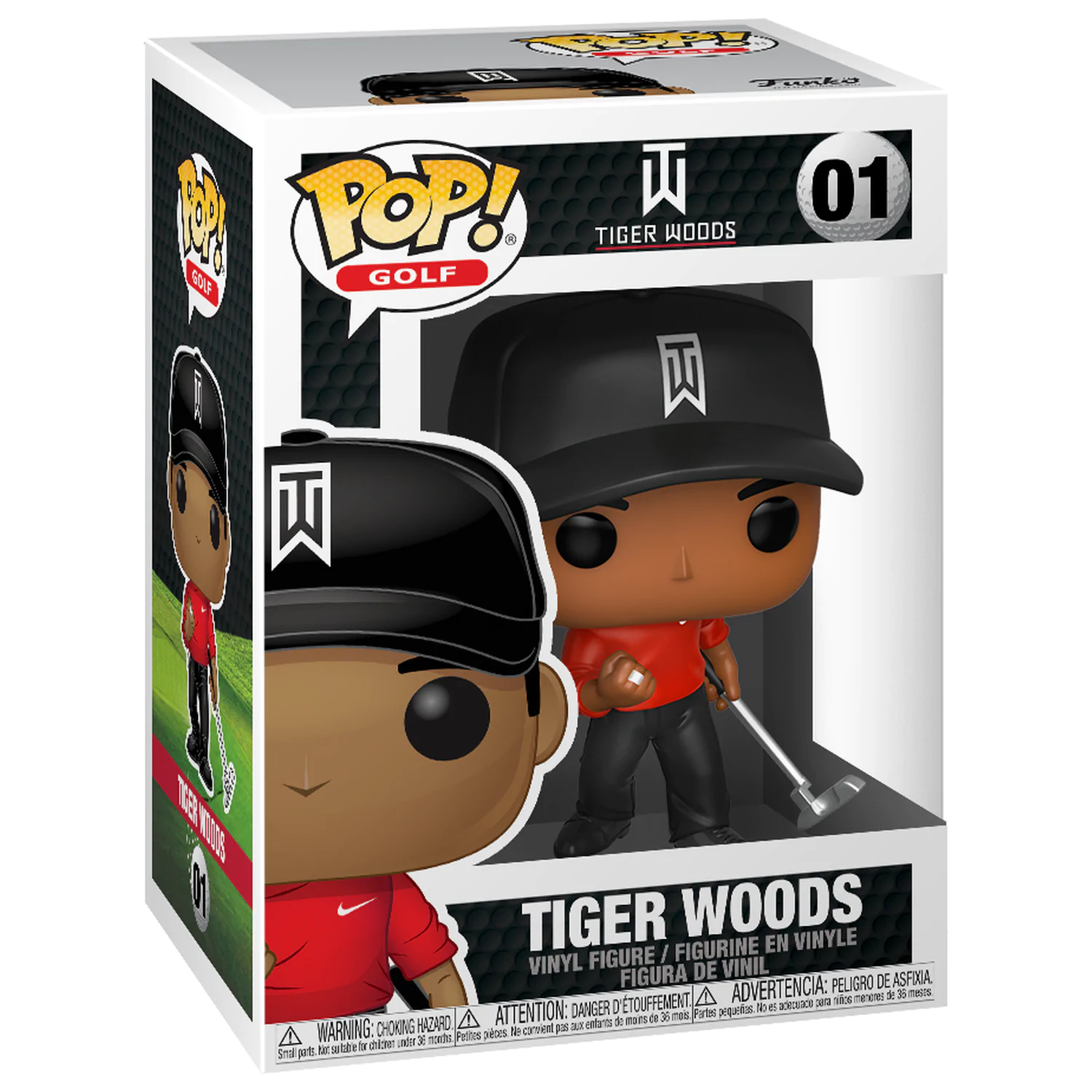 Tiger Woods POP! Figurka winylowa Golf Tiger Woods (Red Shirt) 9 cm zdjęcie produktu