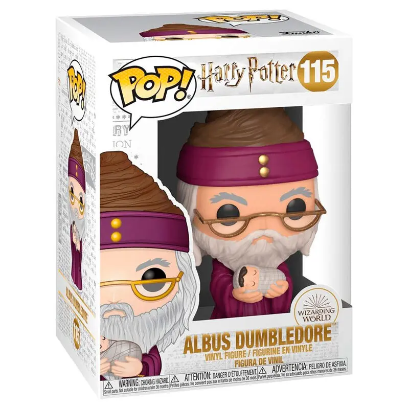 Harry Potter POP! Movies Figurka winylowa Dumbledore z Dziecięcym Harrym 9 cm zdjęcie produktu