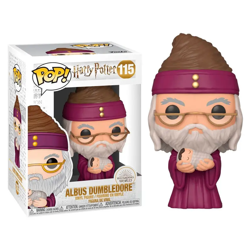 Harry Potter POP! Movies Figurka winylowa Dumbledore z Dziecięcym Harrym 9 cm zdjęcie produktu