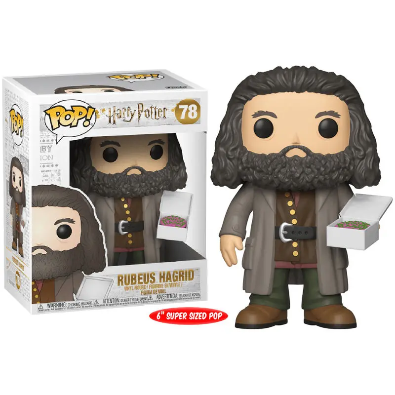 Harry Potter Super Sized POP! Movies Figurka Vinyl Hagrid z Tortem 14 cm zdjęcie produktu