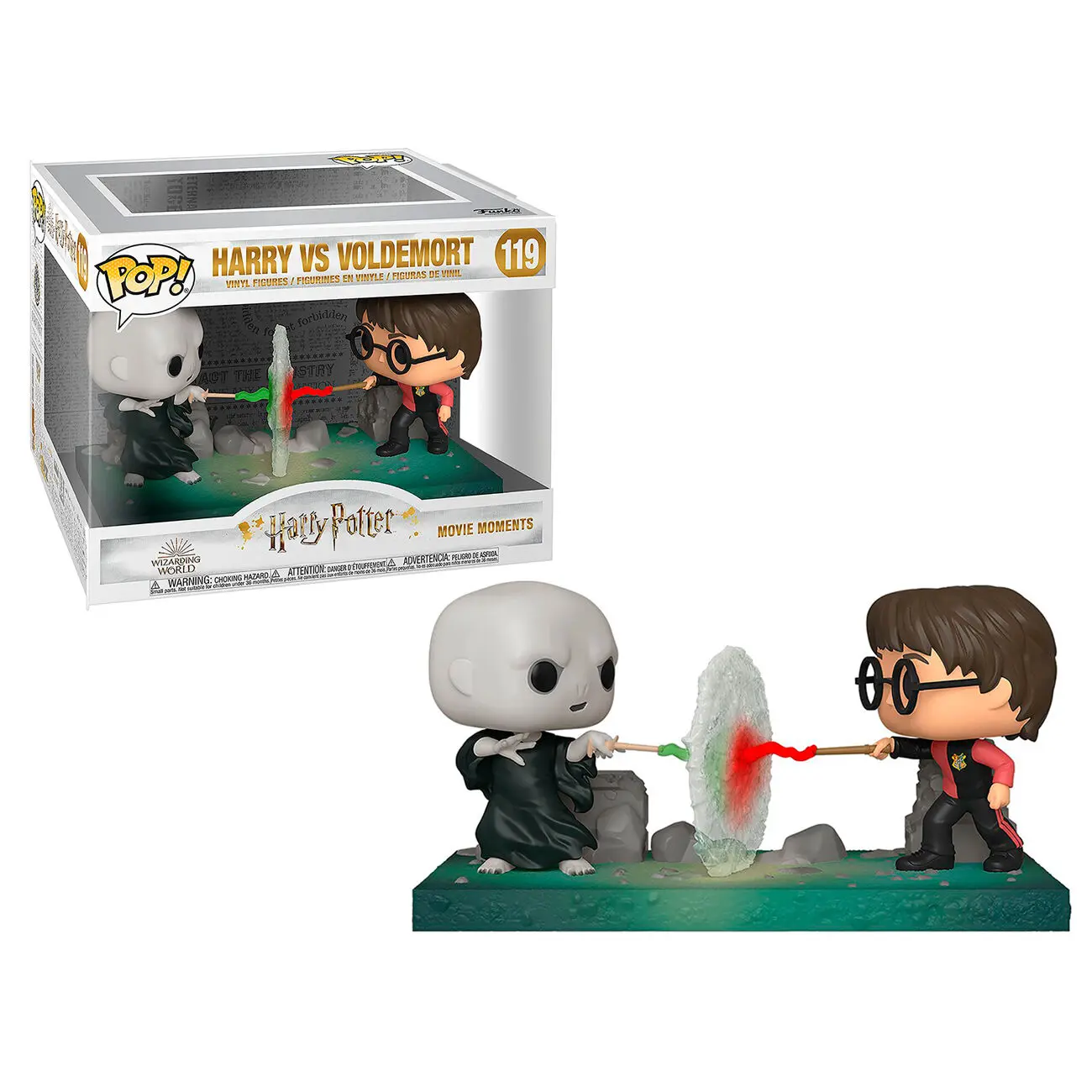 Harry Potter POP! Movie Moment Figurka Vinyl Harry VS Voldemort 9 cm zdjęcie produktu