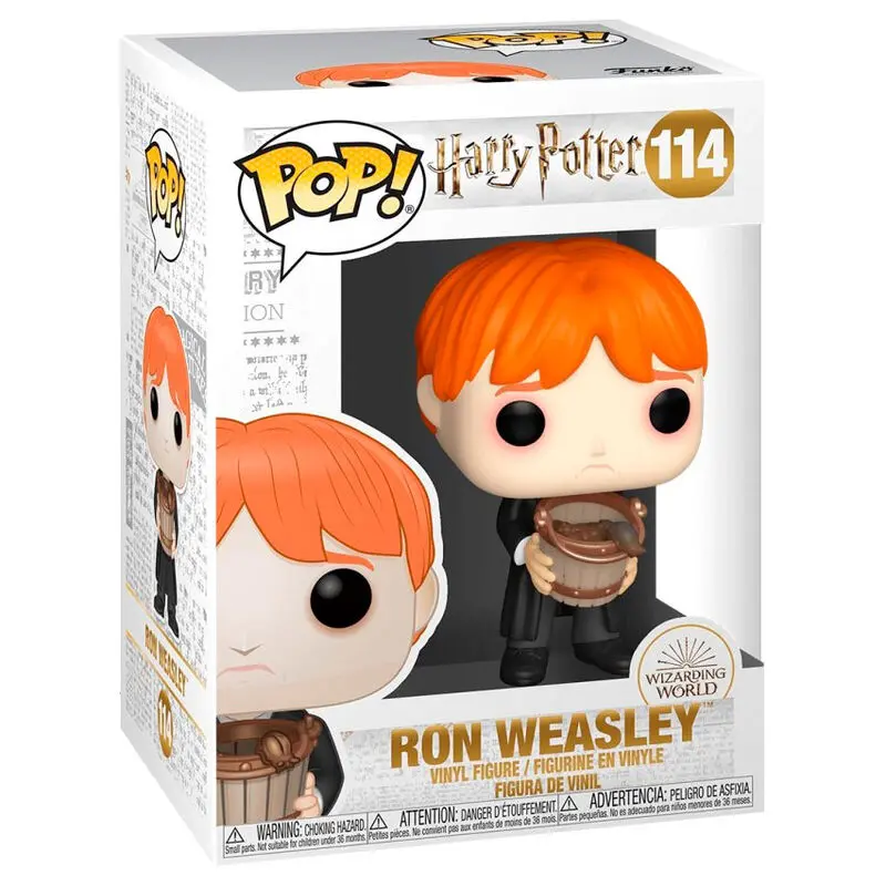 Harry Potter POP! Movies Figurka winylowa Ron Wymiotujący Ślimakami z Wiaderkiem 9 cm zdjęcie produktu