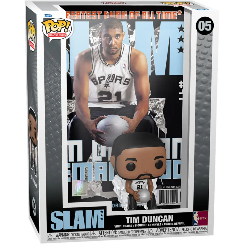 NBA Cover POP! Figurka winylowa Koszykarz Tim Duncan (SLAM Magazin) 9 cm zdjęcie produktu