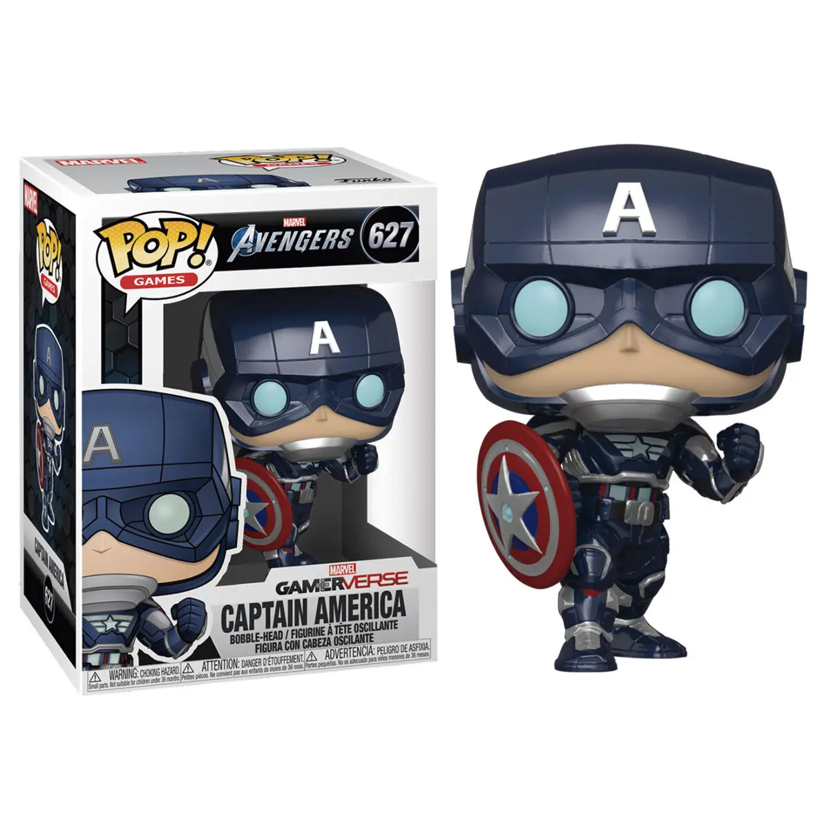 Marvel's Avengers (gra wideo z 2020 roku) POP! Marvel Vinyl Figure Captain America 9 cm zdjęcie produktu