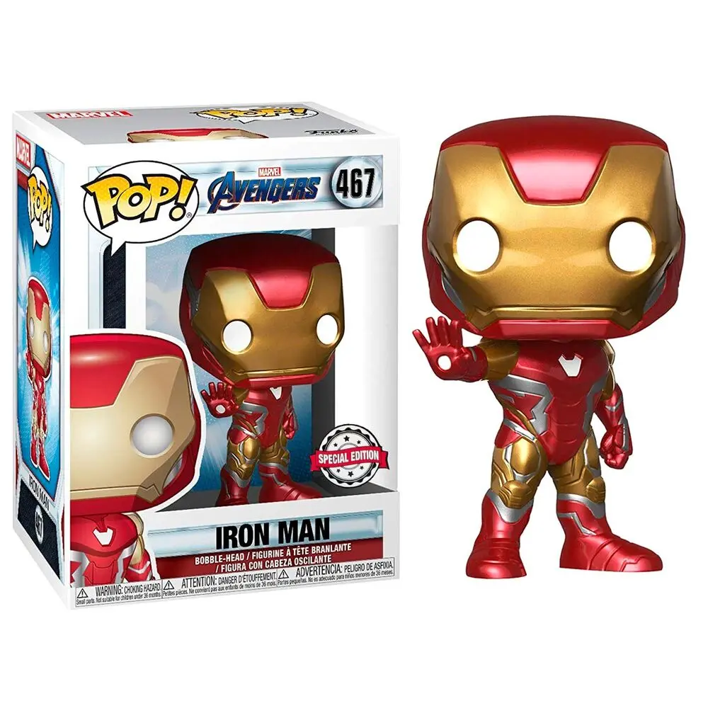 Avengers Endgame POP! Movies Vinyl Bobble-Head Figurka Iron Man 9 cm zdjęcie produktu