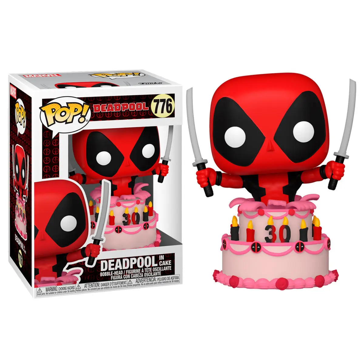 Marvel Deadpool 30th Anniversary POP! Figurka Vinyl Deadpool in Cake 9 cm zdjęcie produktu