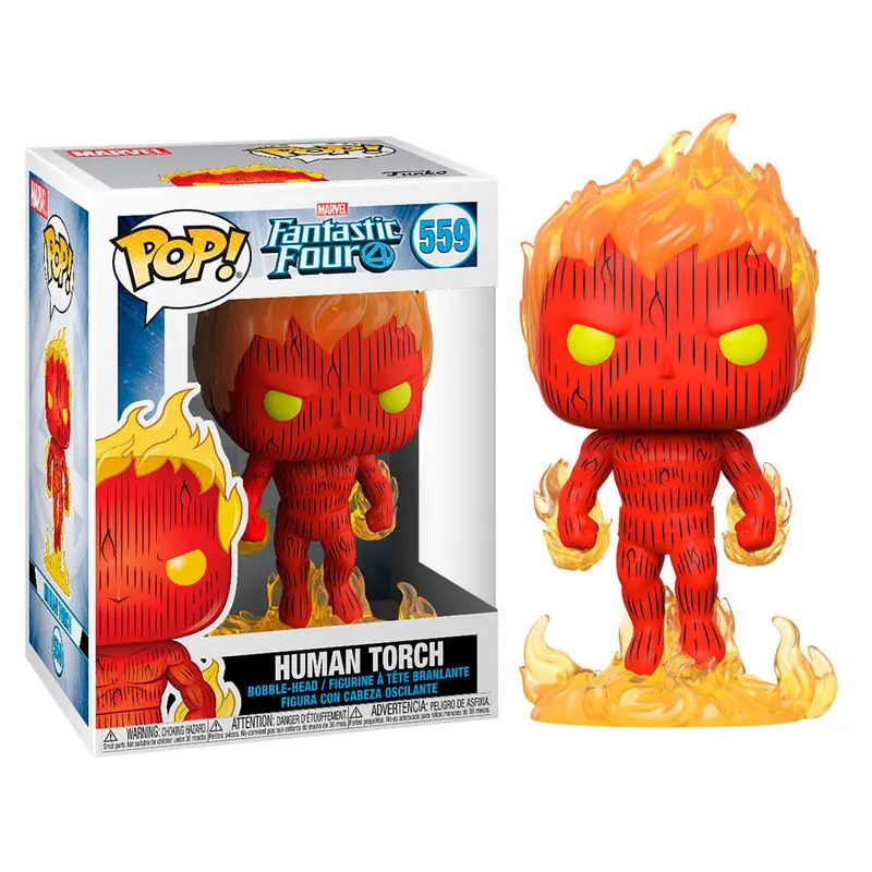 Fantastic Four POP! Marvel Figurka winylowa Human Torch 9 cm zdjęcie produktu
