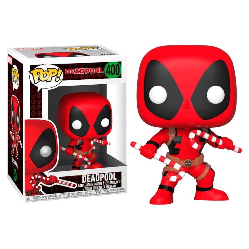 Figurka POP Marvel Holiday Deadpool z Laskami Cukierkowymi zdjęcie produktu