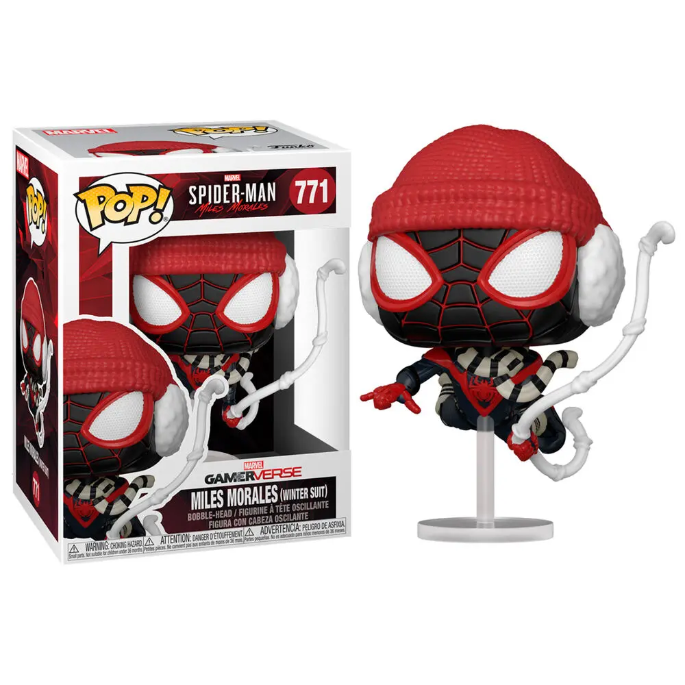 Marvel's Spider-Man POP! Games Figurka winylowa Miles Morales Winter Suit 9 cm zdjęcie produktu