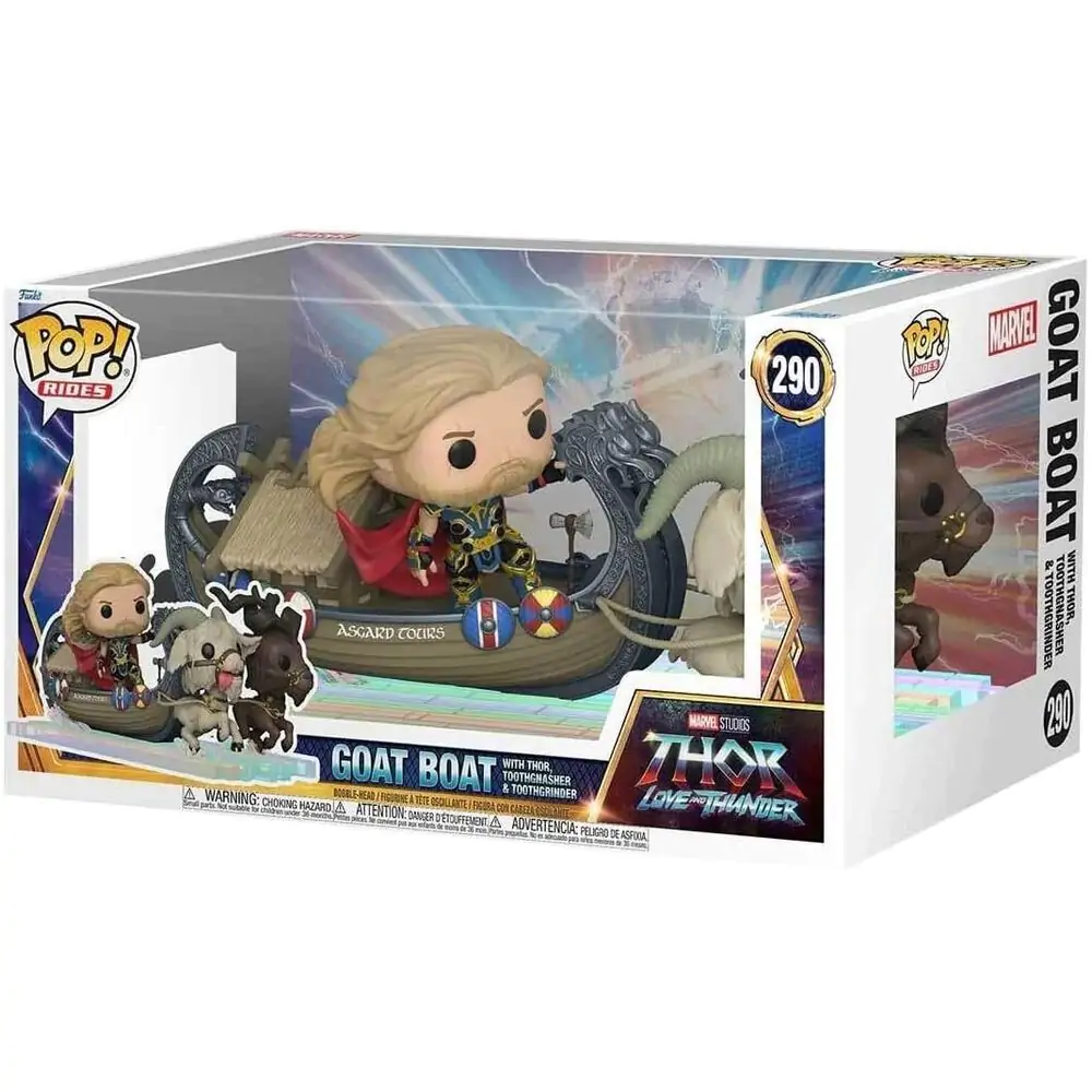 Thor: Love & Thunder POP! Rides Super Deluxe Figurka winylowa Thor & Łódź Kozia 13 cm zdjęcie produktu