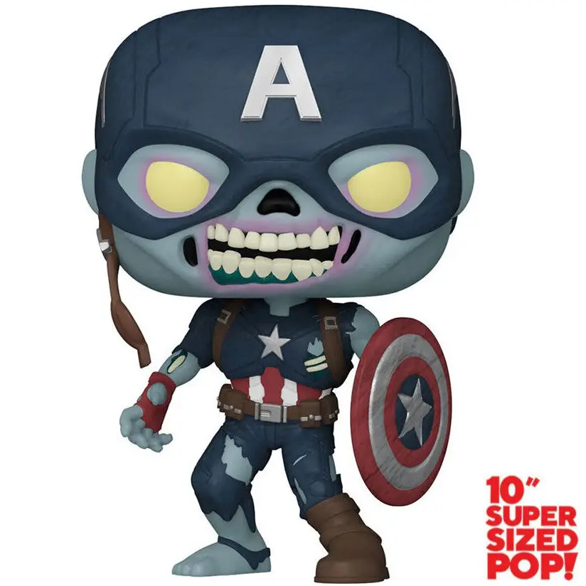 Figurka POP Marvel What If Zombie Kapitan Ameryka Exclusive 25 cm zdjęcie produktu