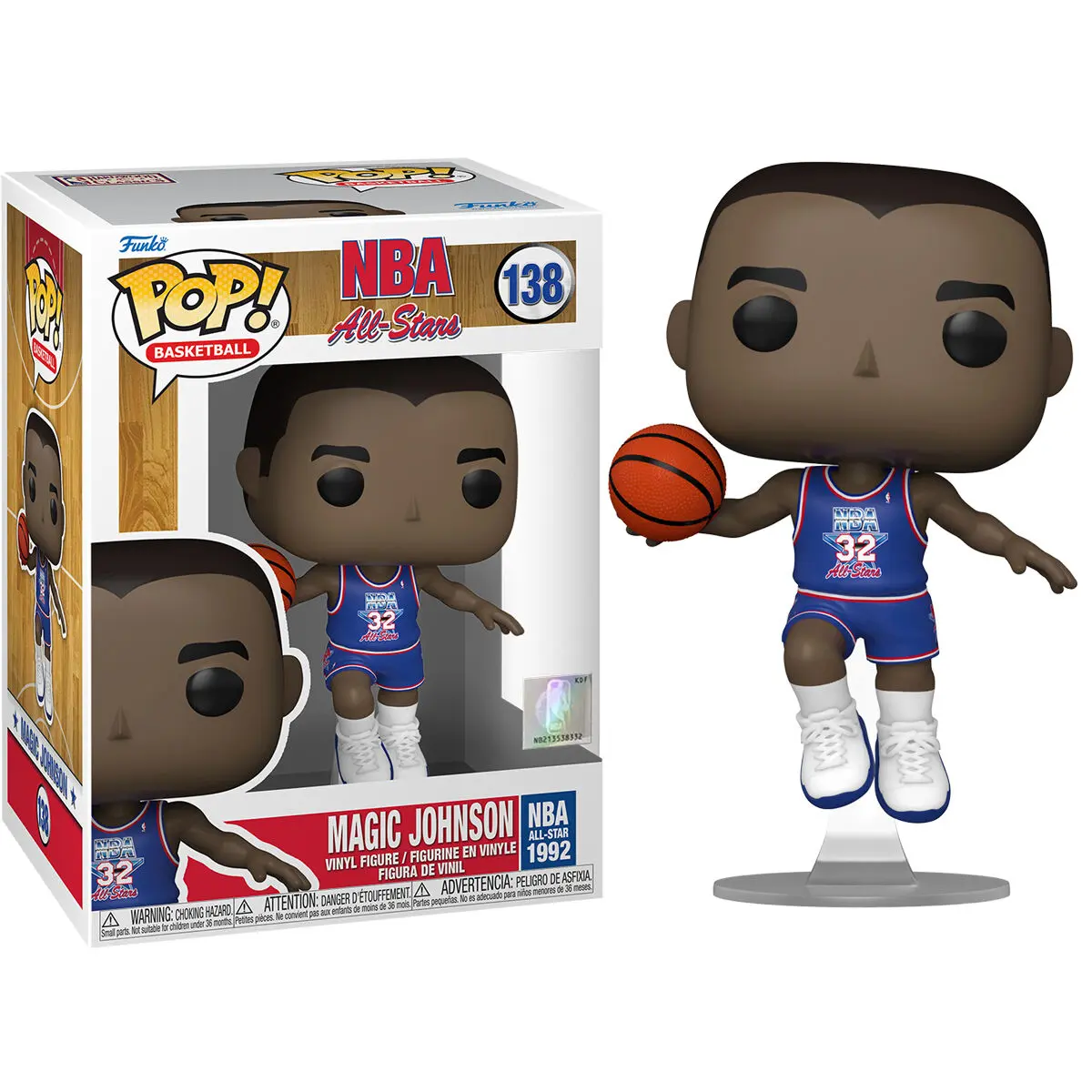 NBA Legends POP! Koszykówka Figurka Vinyl Magic Johnson (Blue All Star Uni 1991) 9 cm zdjęcie produktu