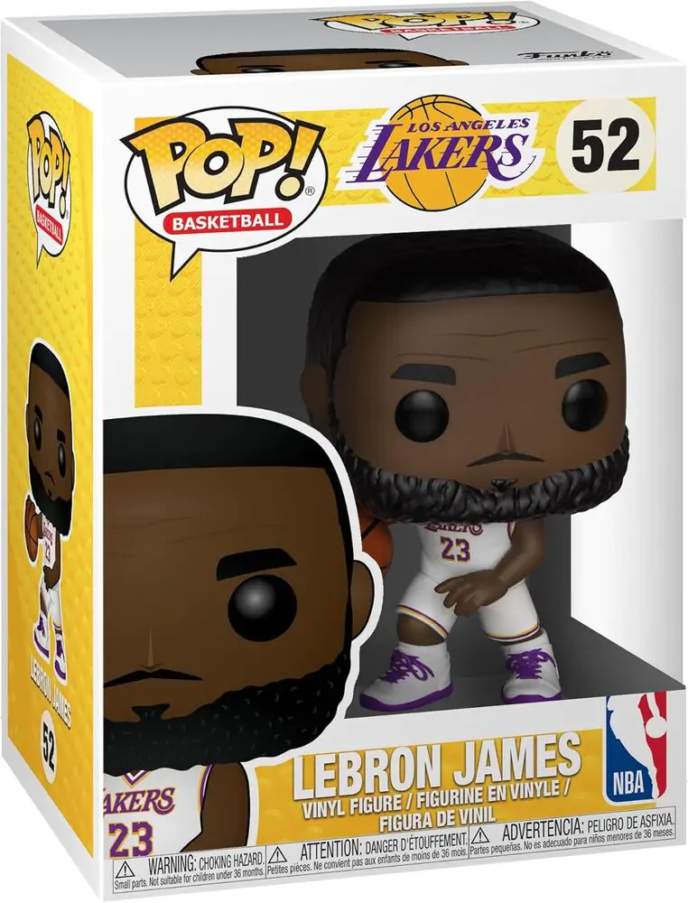 NBA POP! Figurka winylowa Sports LeBron James White Uniform (Lakers) 9 cm zdjęcie produktu