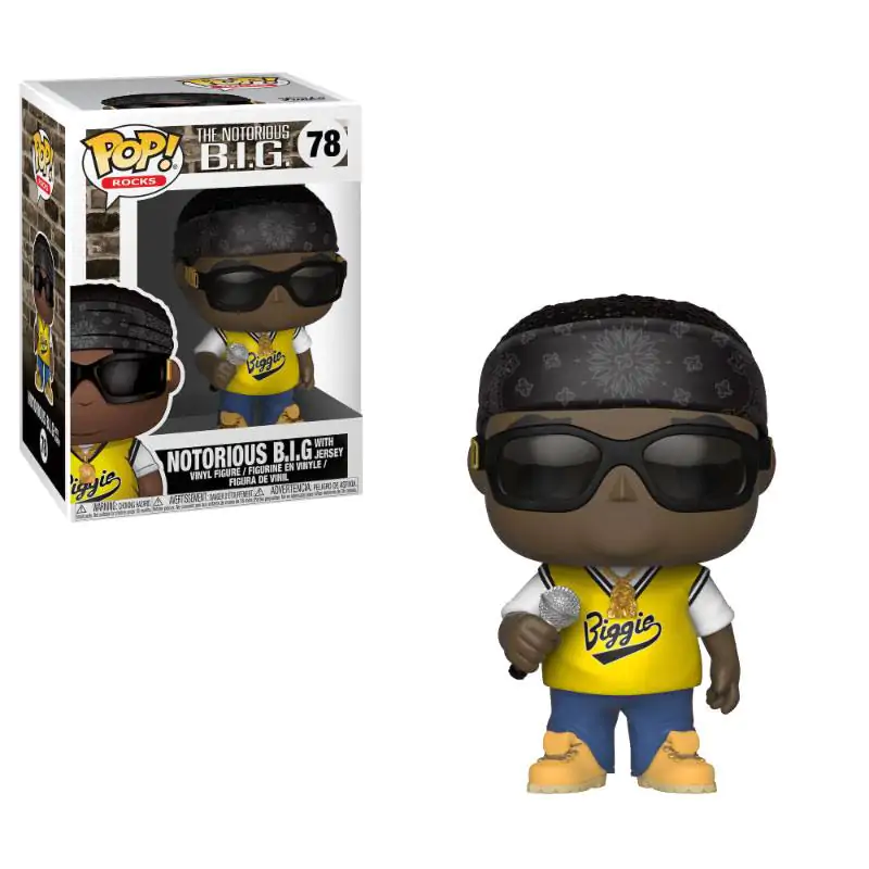 Notorious B.I.G. POP! Rocks Figurka winylowa Notorious B.I.G. (Jersey) 9 cm zdjęcie produktu