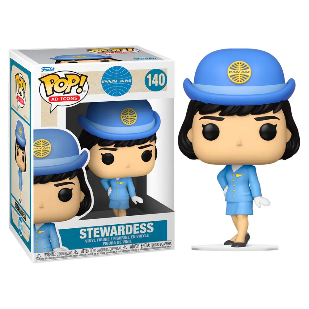 Pan Am POP! Ad Icons Figurka Winylowa Stewardesa bez Torby 9 cm [USZKODZONE OPAKOWANIE] zdjęcie produktu