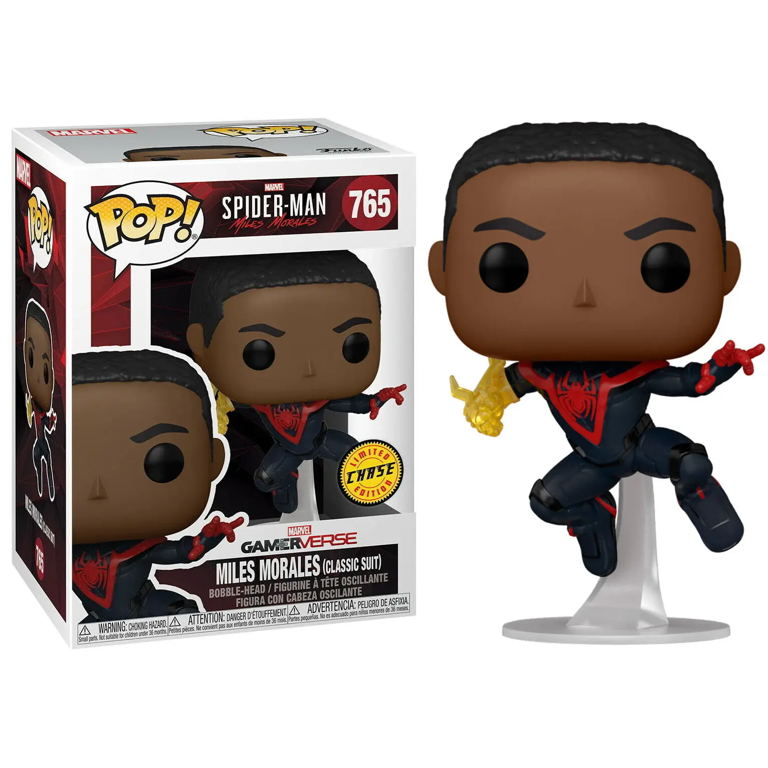 Figurka POP Spiderman Miles Morales Classic Suit Chase zdjęcie produktu