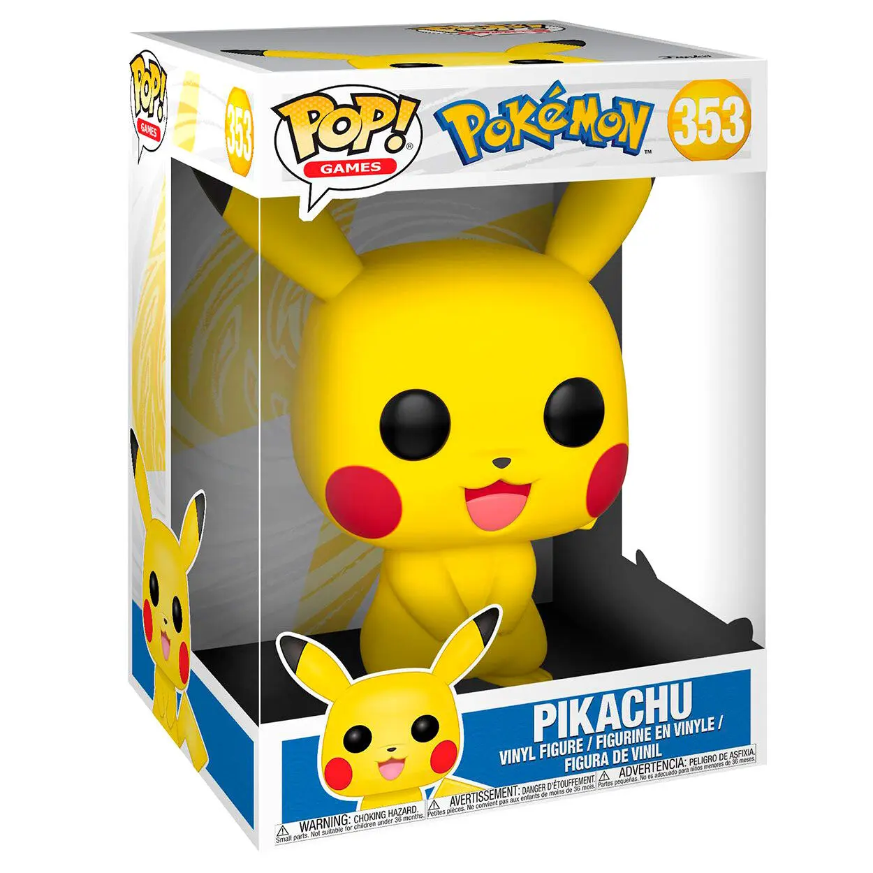 Pokemon Super Sized POP! Games Vinyl Figure Pikachu 25 cm - Figurka winylowa zdjęcie produktu