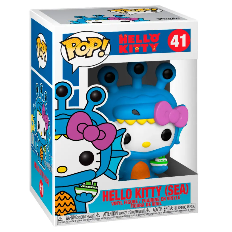 Hello Kitty Kaiju POP! Figurka winylowa Sanrio Hello Kitty Sea Kaiju 9 cm zdjęcie produktu