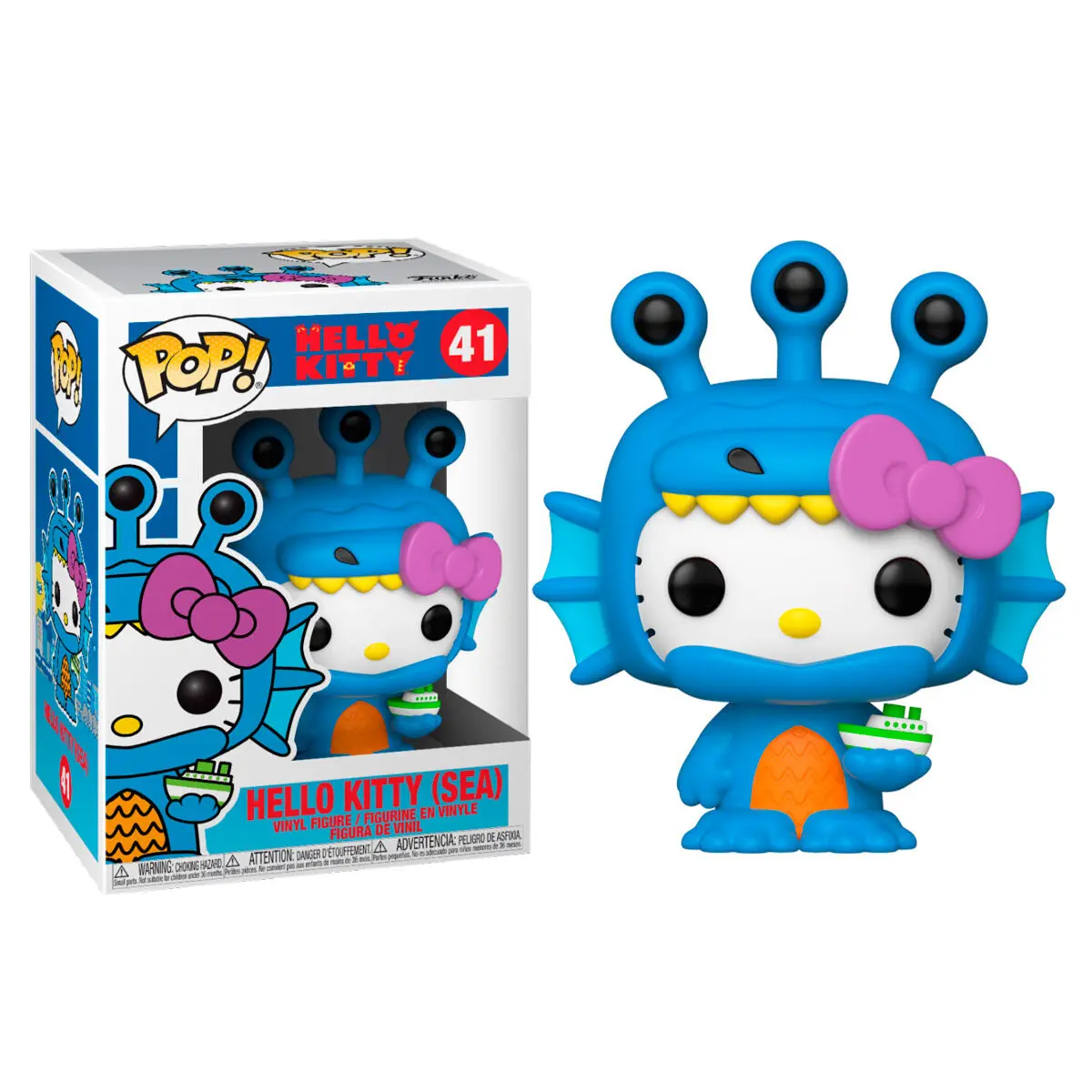 Hello Kitty Kaiju POP! Figurka winylowa Sanrio Hello Kitty Sea Kaiju 9 cm zdjęcie produktu