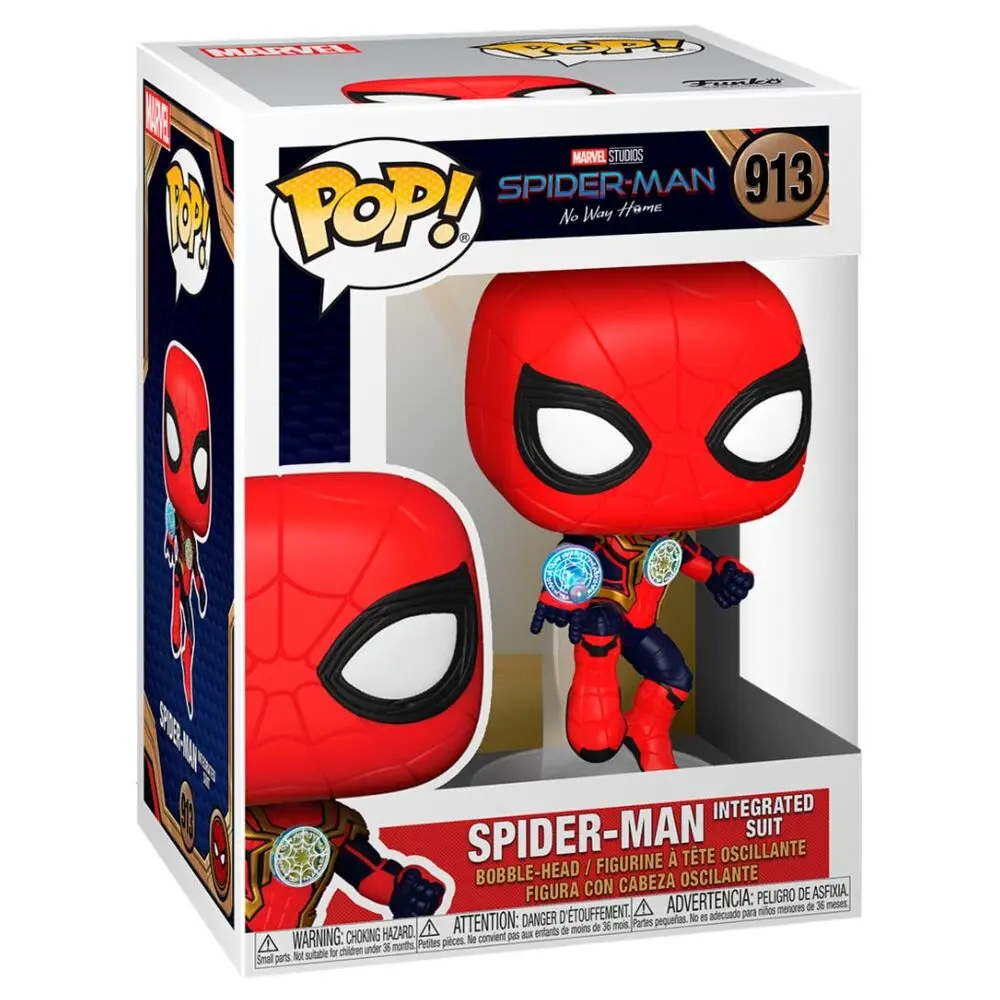 Spider-Man: Bez drogi do domu POP! Figurka Vinyl Spider-Man (Integrated Suit) 9 cm zdjęcie produktu