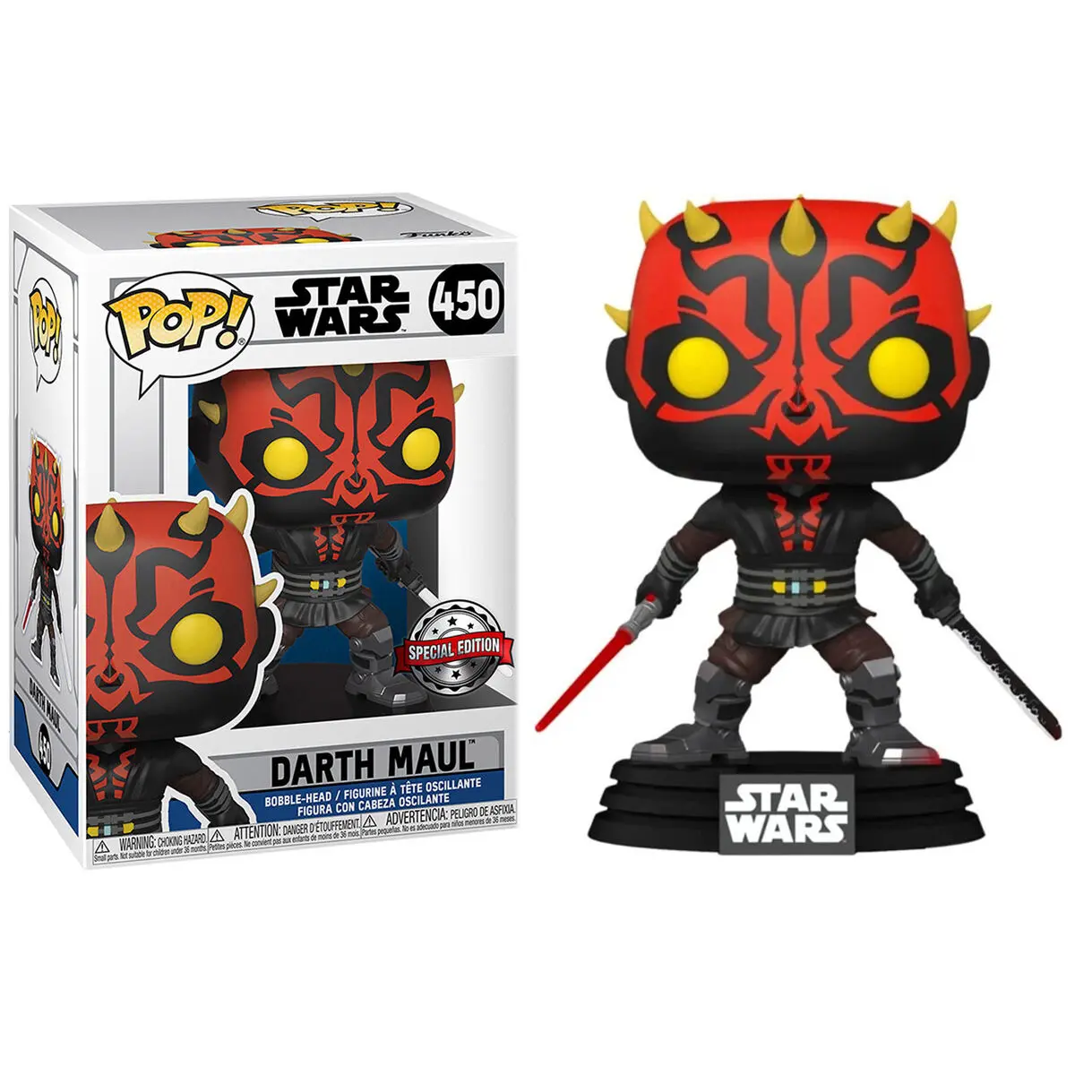 Figurka POP Star Wars Darth Maul z Mieczem Świetlnym Exclusive zdjęcie produktu