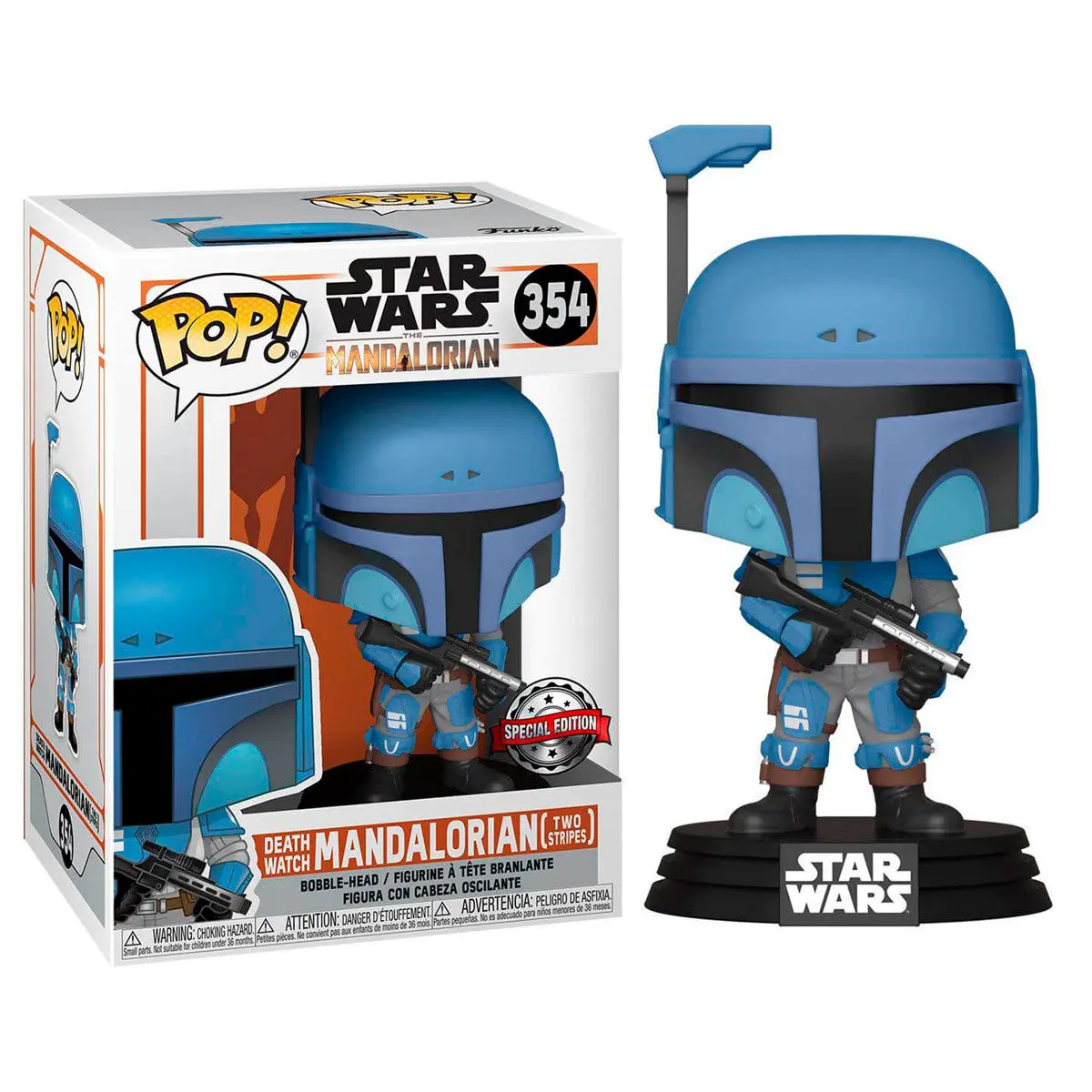 Star Wars The Mandalorian POP! TV Figurka winylowa Death Watch Mandalorian (Two Stripes) 9 cm zdjęcie produktu