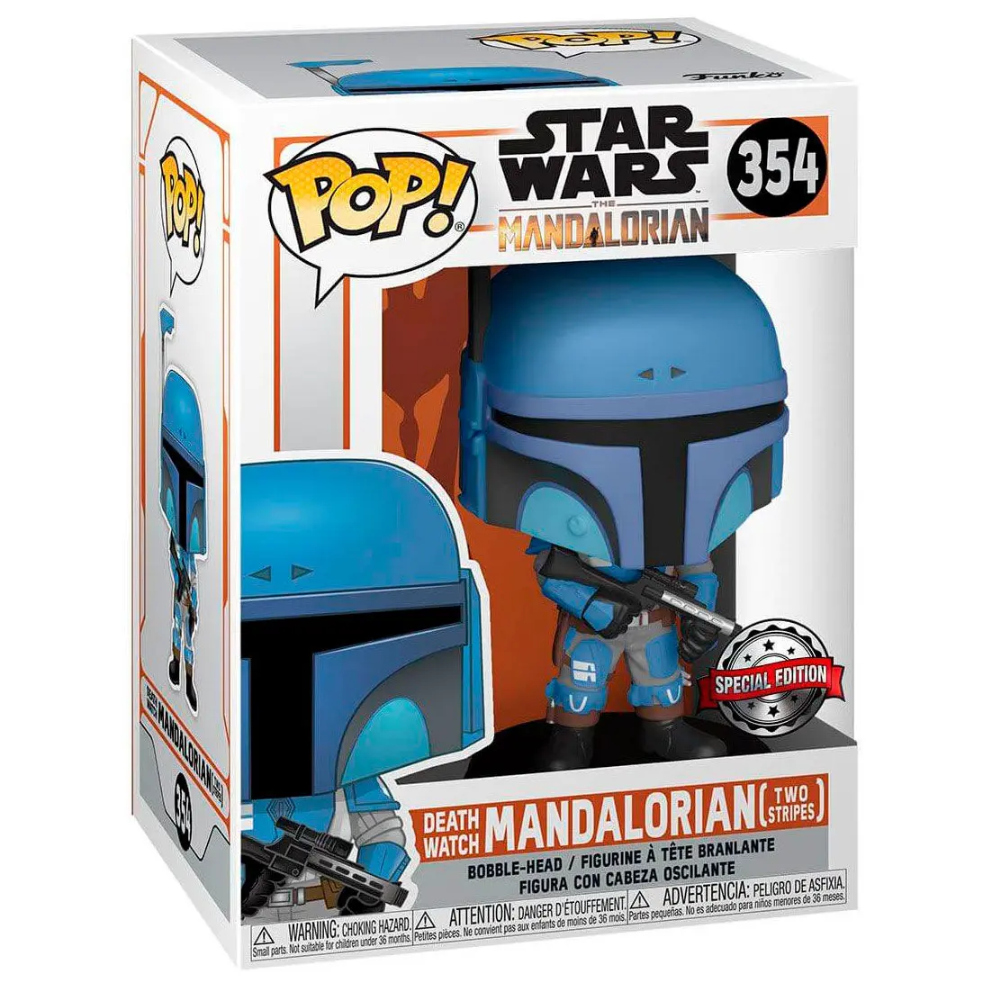 Star Wars The Mandalorian POP! TV Figurka winylowa Death Watch Mandalorian (Two Stripes) 9 cm zdjęcie produktu