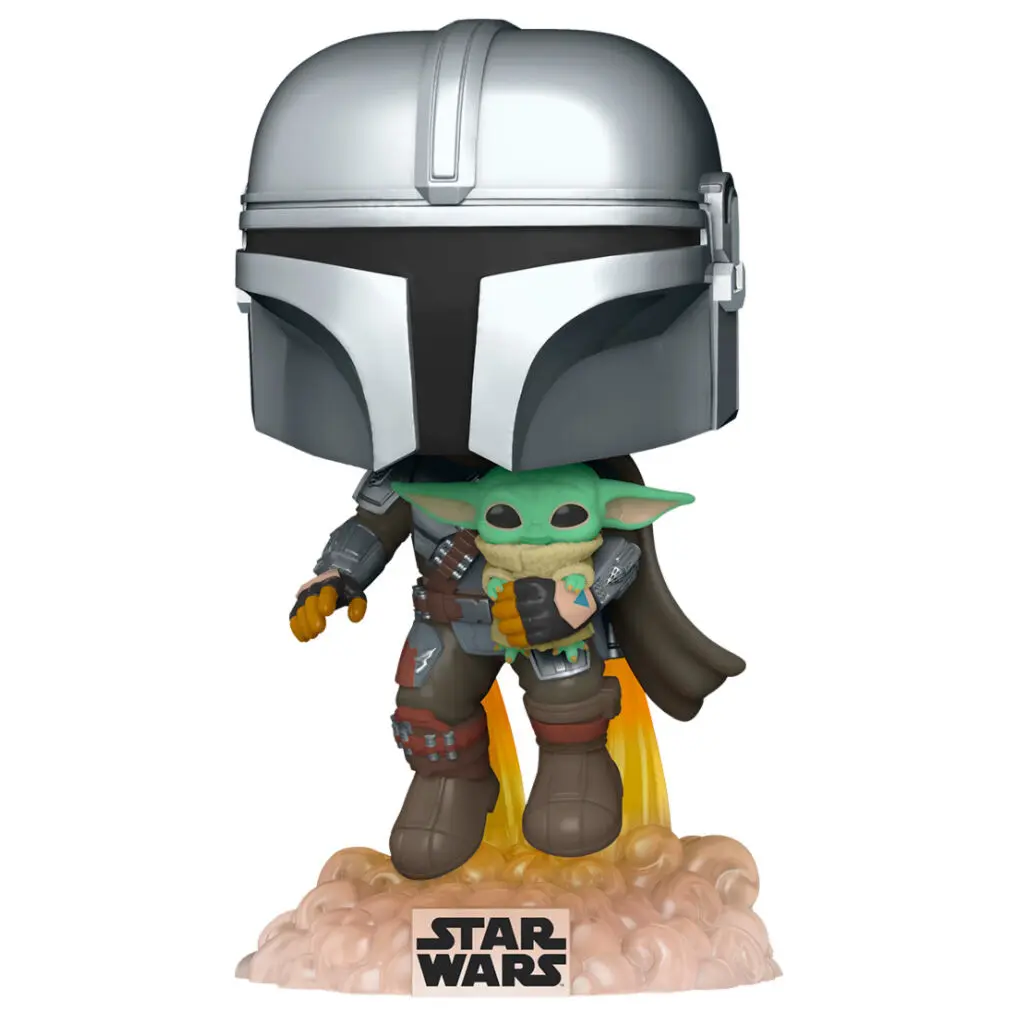 Star Wars The Mandalorian POP! TV Figurka winylowa Mando Flying z Jet Packiem 9 cm zdjęcie produktu