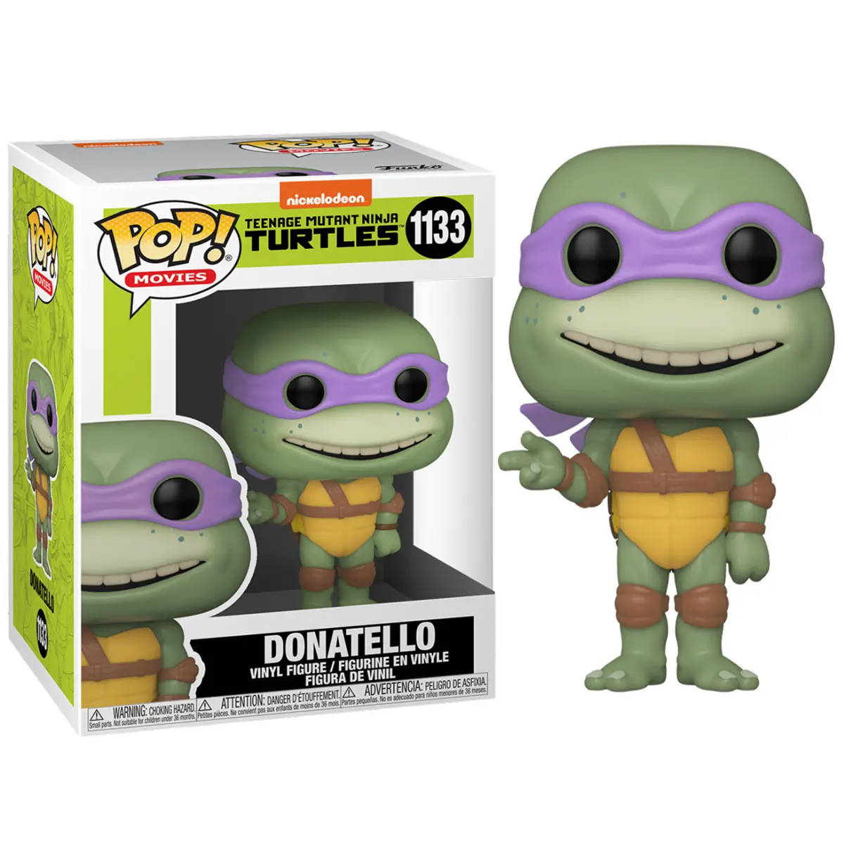 Żółwie Ninja Wojownicze Teenage Mutant Ninja Turtles POP! Movies Figurka Vinyl Donatello 9 cm zdjęcie produktu