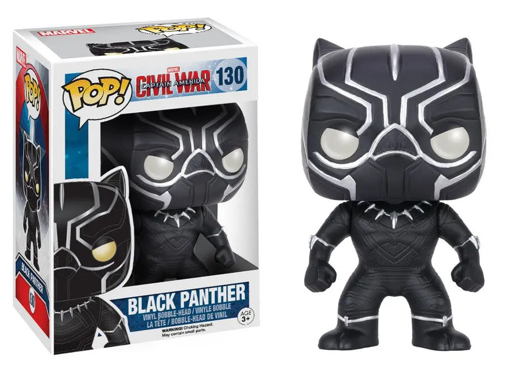 Captain America: Civil War POP! Figurka Vinyl Bobble-Head Czarna Pantera 10 cm zdjęcie produktu