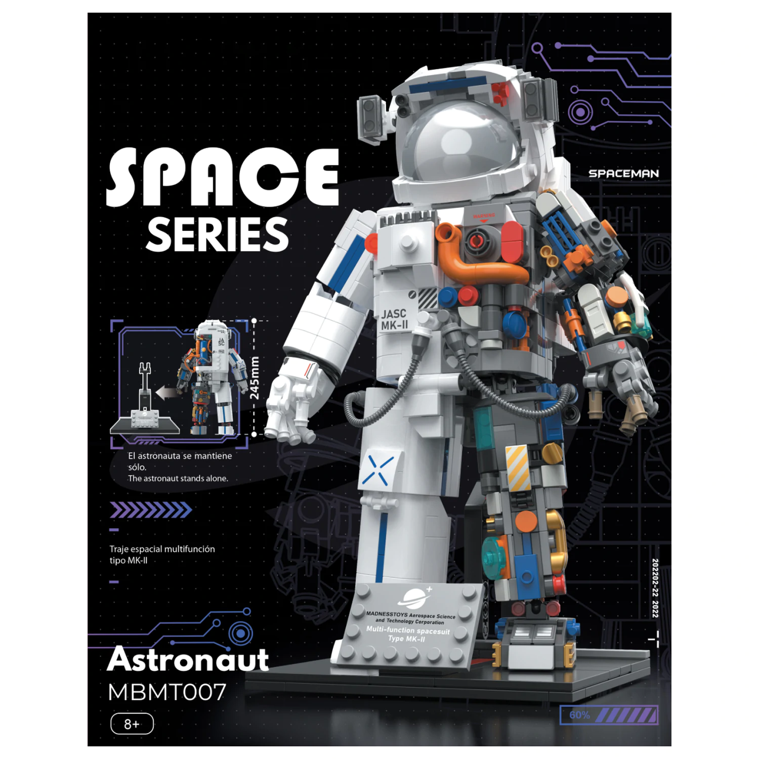 POP SERIES Construction Kit Astronaut 900 szt. zdjęcie produktu