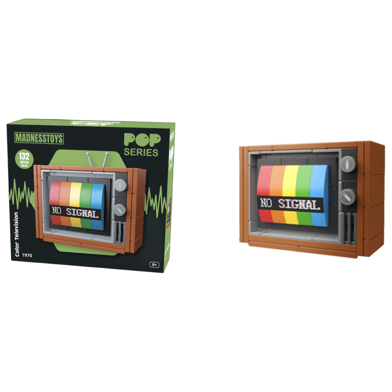 POP Series Zestaw Konstrukcyjny Kolorowy Telewizor 1970 132 szt. zdjęcie produktu