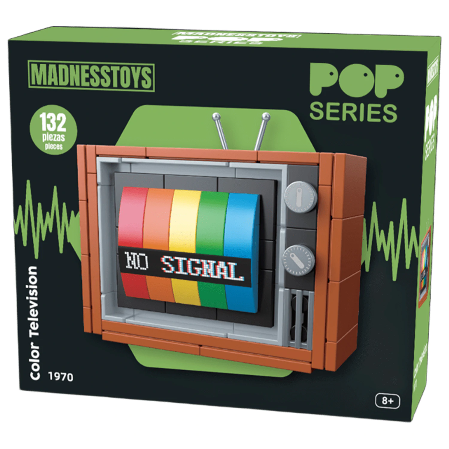 POP Series Zestaw Konstrukcyjny Kolorowy Telewizor 1970 132 szt. zdjęcie produktu