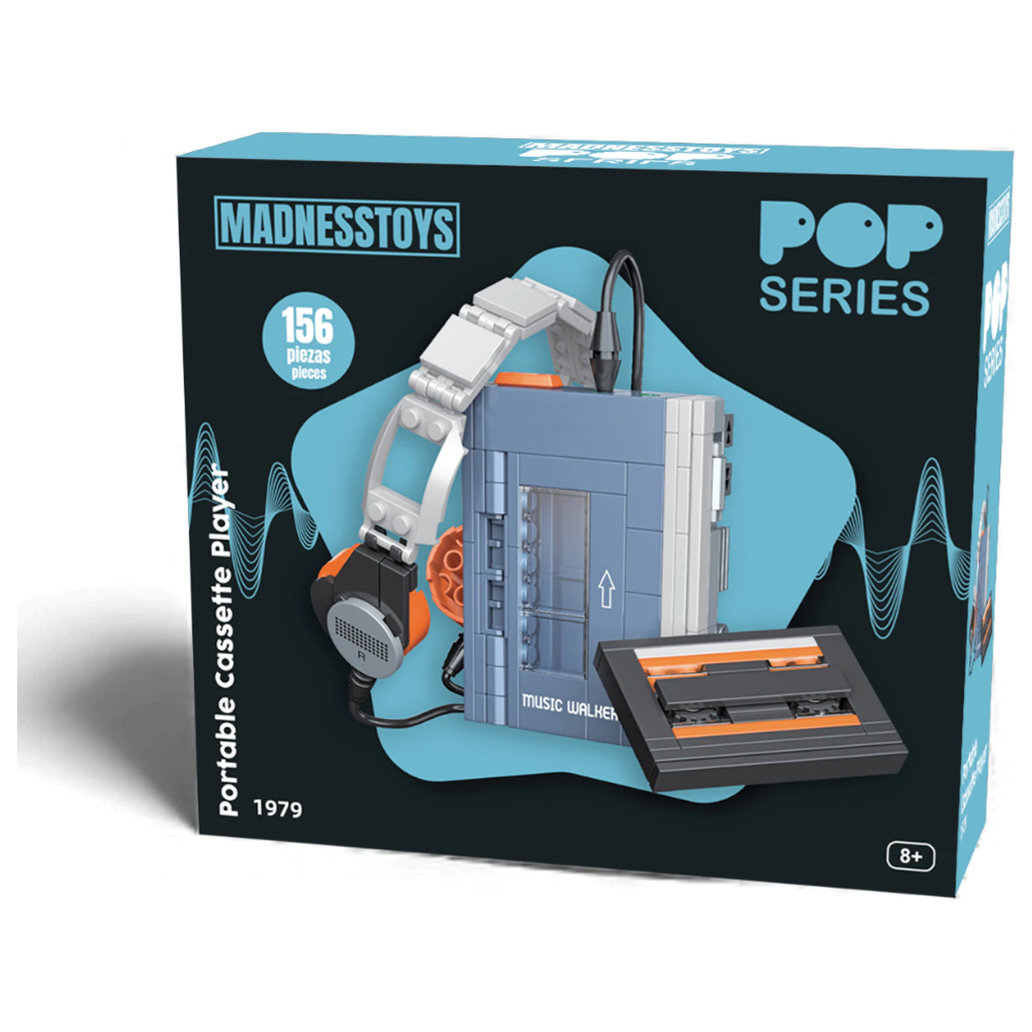POP Series Construction Kit 1979 Walkman Cassette Player 156 części zdjęcie produktu