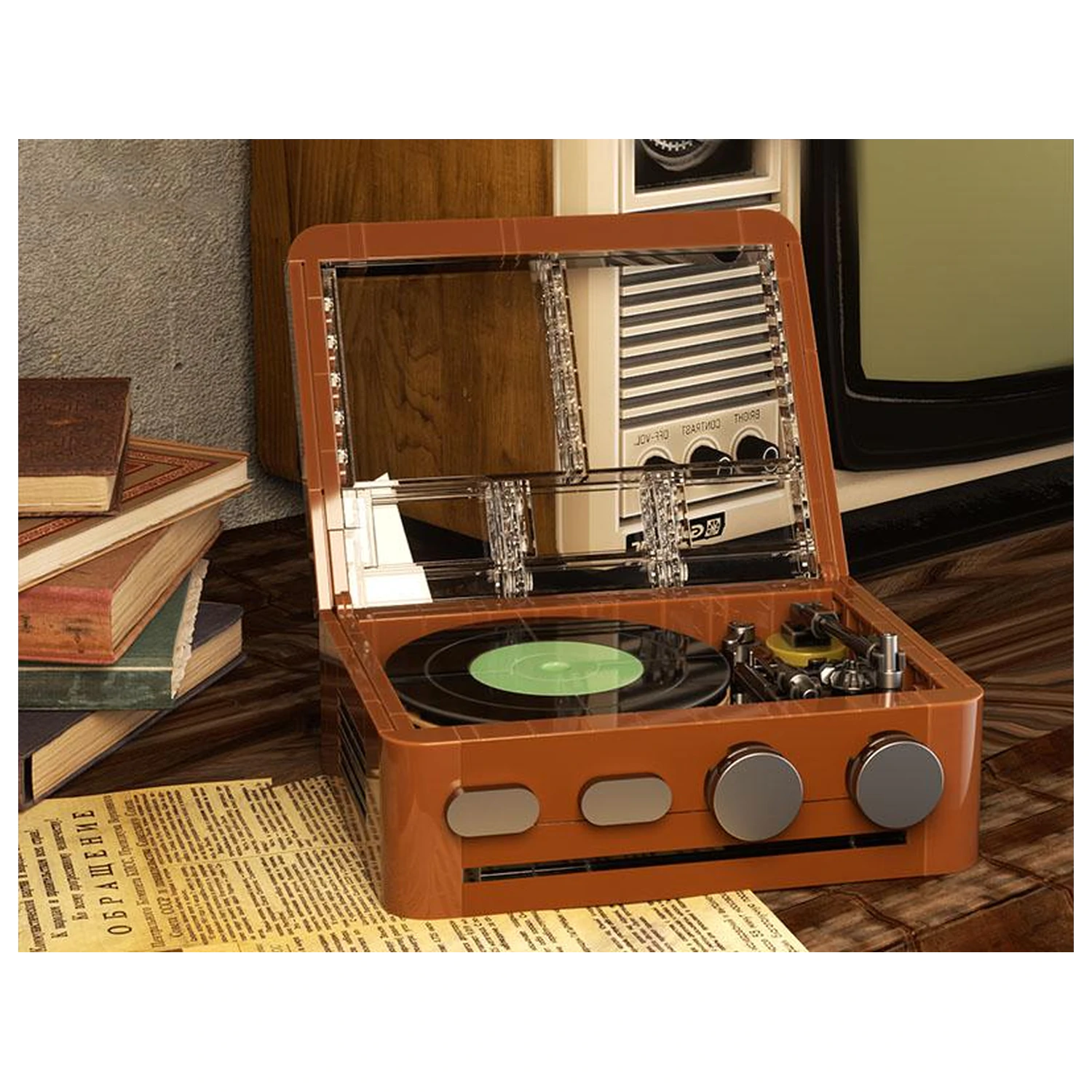 POP! Series Zestaw Konstrukcyjny Vinyl Record Player 217 szt. zdjęcie produktu