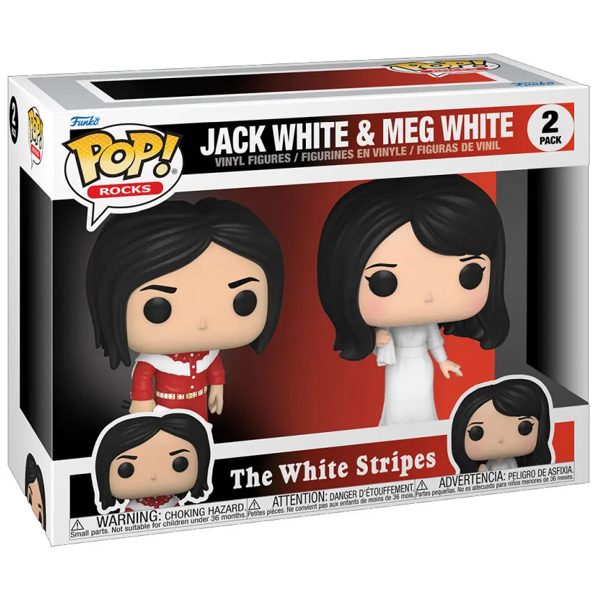 The White Stripes POP! Rocks Figurki Winylowe 2-Pack Jack White & Meg White 9 cm zdjęcie produktu