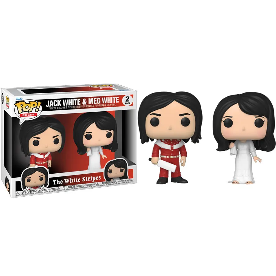 The White Stripes POP! Rocks Figurki Winylowe 2-Pack Jack White & Meg White 9 cm zdjęcie produktu