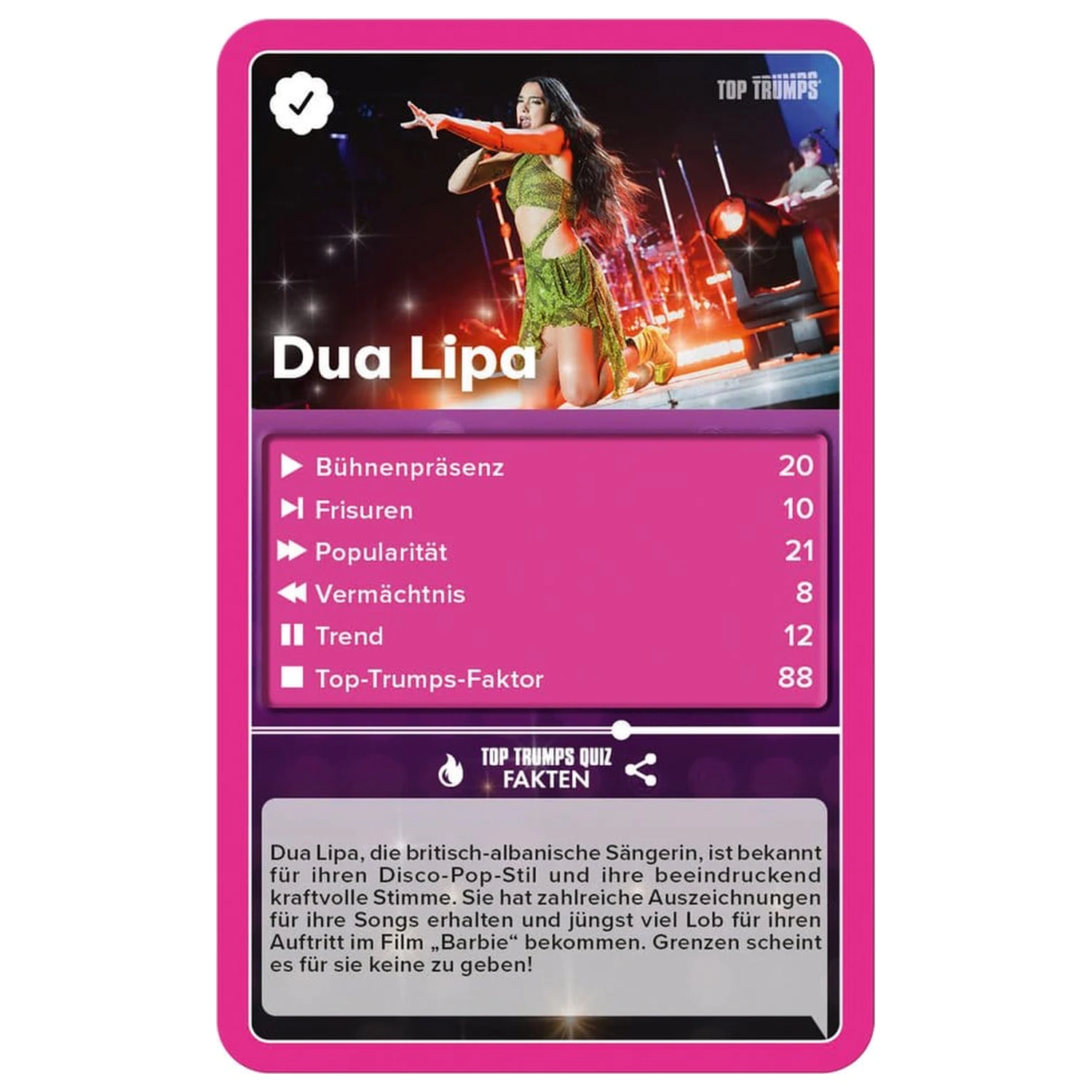 Popstars Gra Karciana Top Trumps *Wersja Niemiecka* zdjęcie produktu