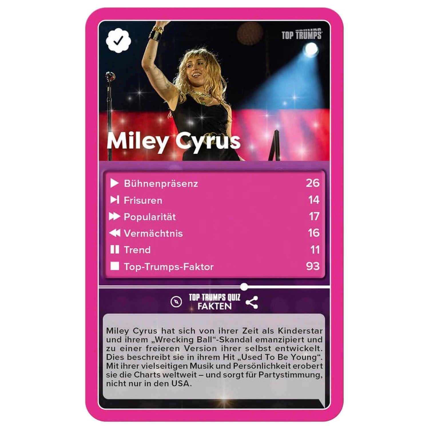 Popstars Gra Karciana Top Trumps *Wersja Niemiecka* zdjęcie produktu