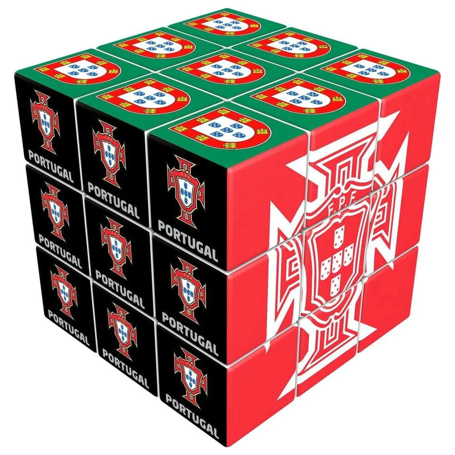 Portugalia FPF zestaw kostek do układania puzzli 6 cm zdjęcie produktu