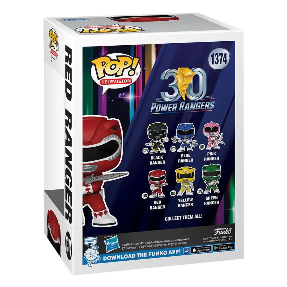 Power Rangers 30th POP! TV Figurka Vinyl Red Ranger 9 cm zdjęcie produktu