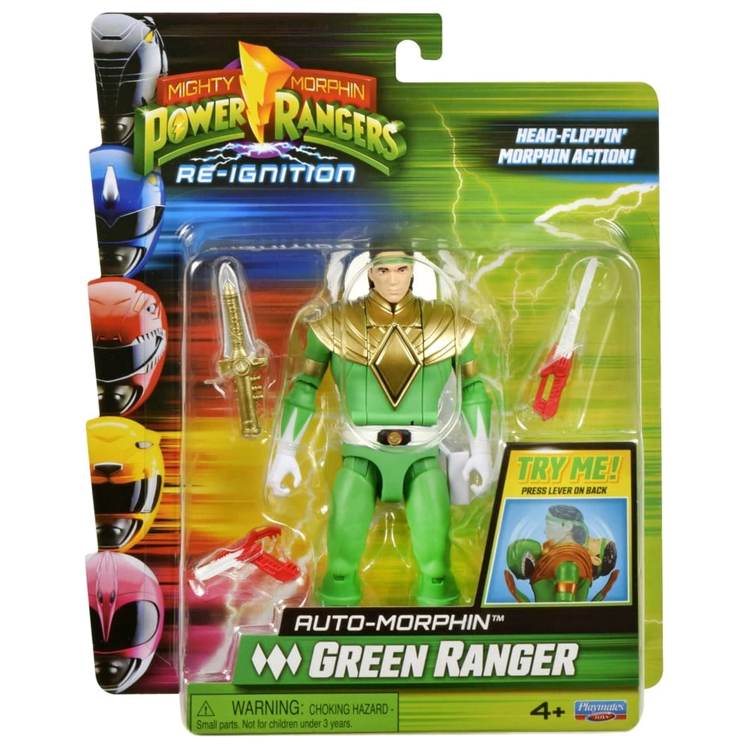 Power Rangers Auto-Morphin figurka akcji Green Ranger 15 cm zdjęcie produktu