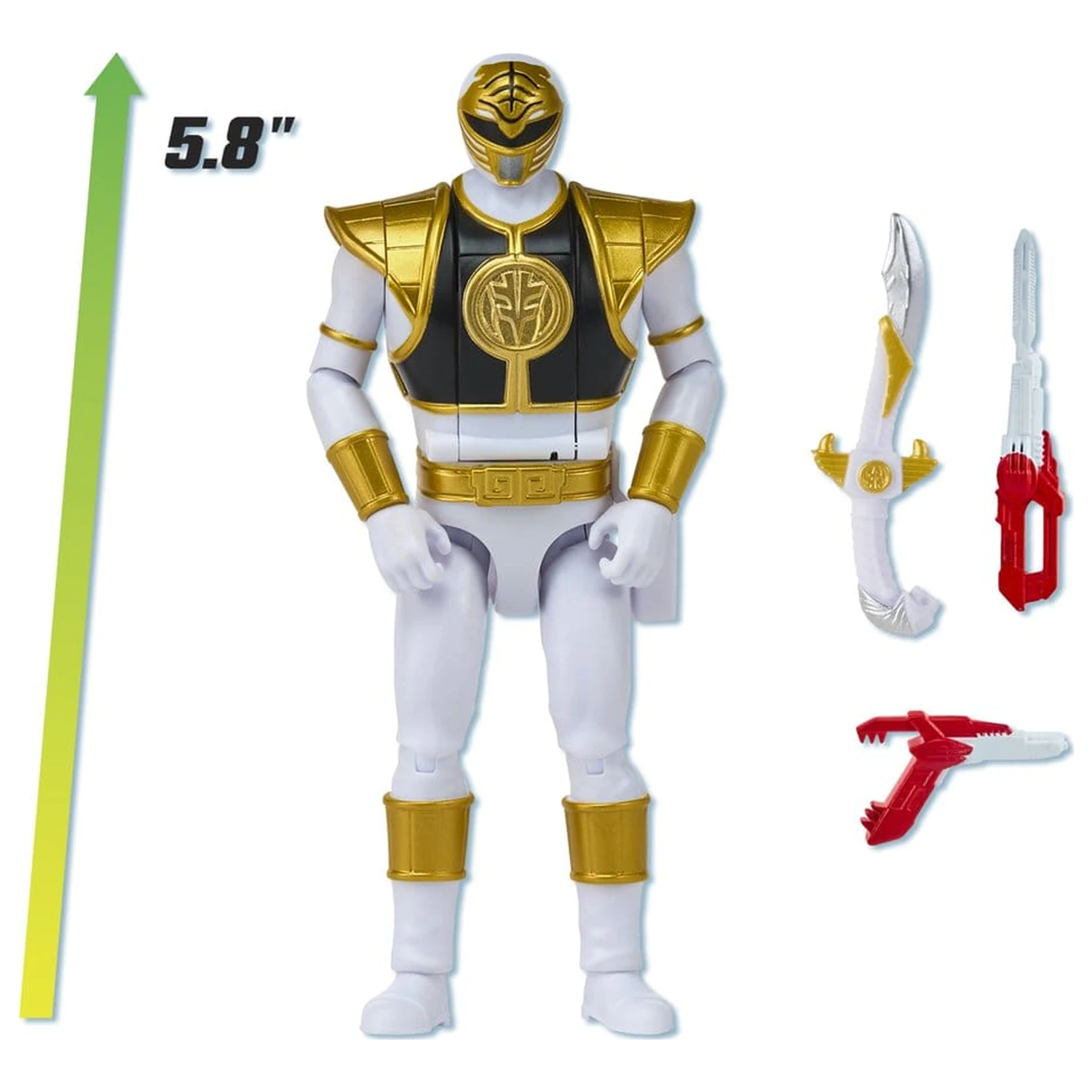 Power Rangers Auto-Morphin Figurka akcji White Ranger 15 cm zdjęcie produktu