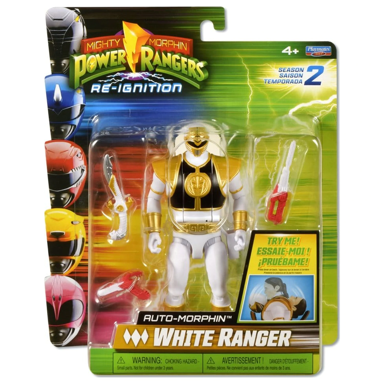 Power Rangers Auto-Morphin Figurka akcji White Ranger 15 cm zdjęcie produktu