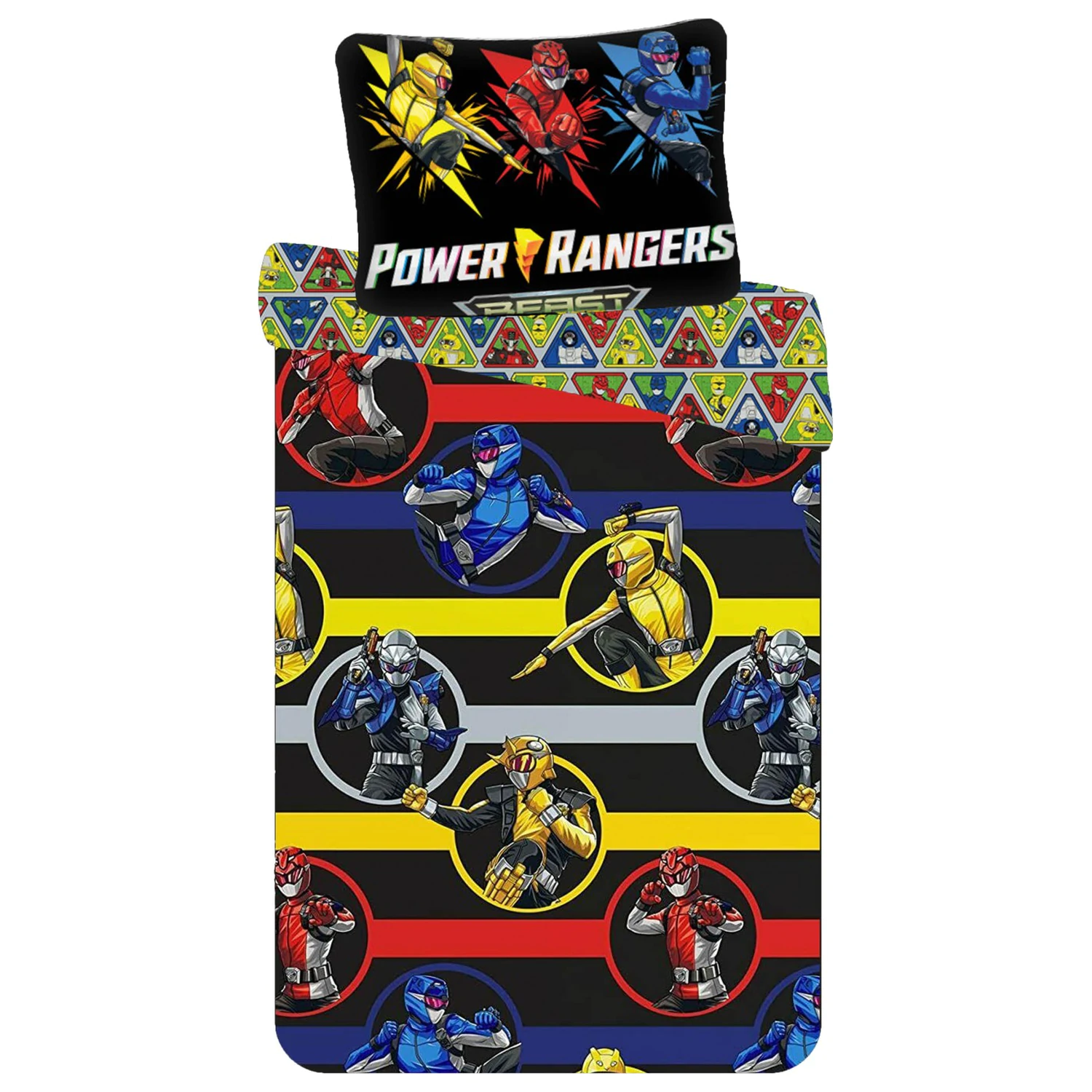 Power Rangers Beast pościel dla przedszkolaków, poszwa na kołdrę zdjęcie produktu