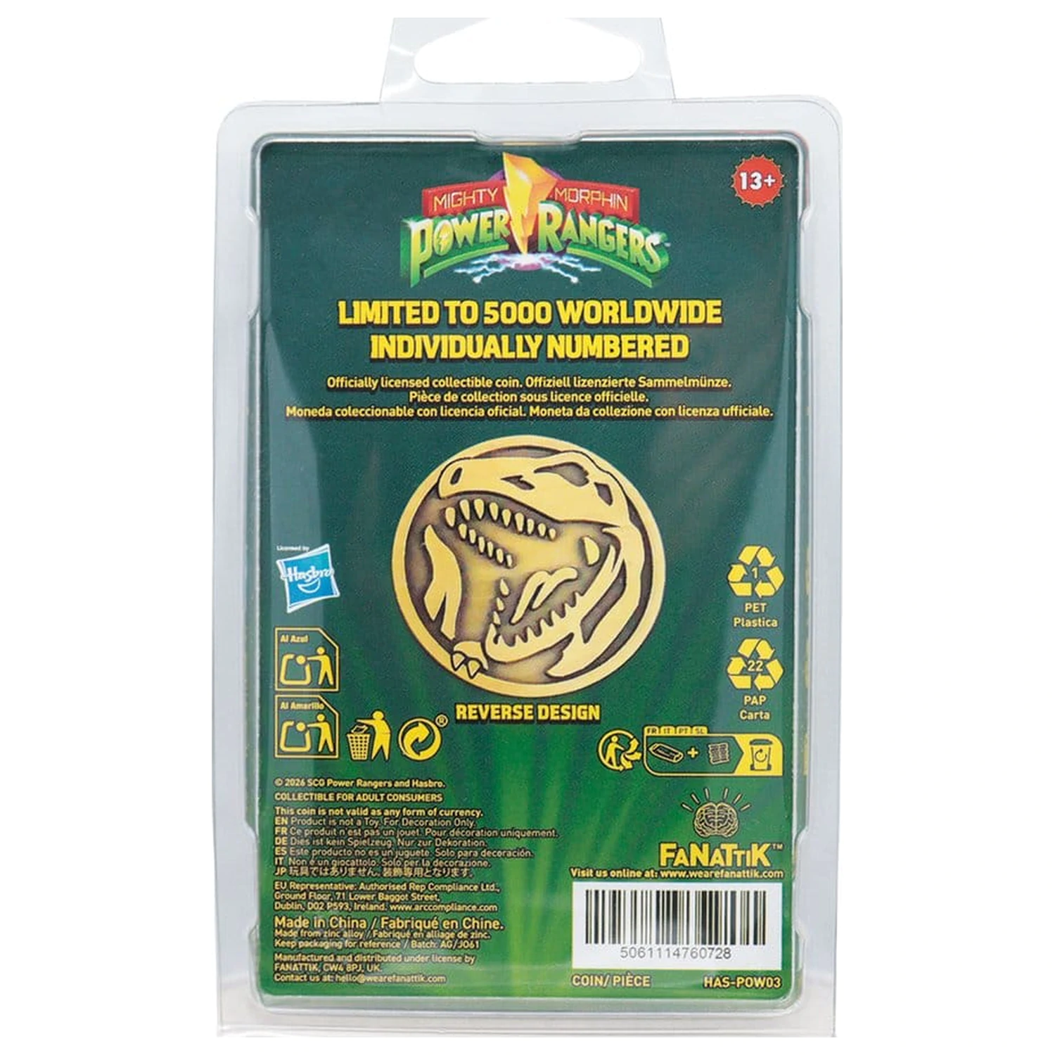 Power Rangers Collectable Moneta Red Ranger Edycja Limitowana zdjęcie produktu