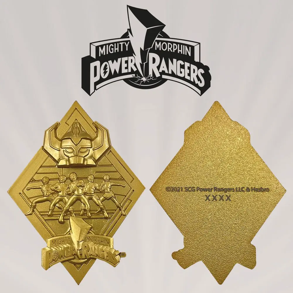 Medalion Power Rangers Edycja Limitowana pozłacany zdjęcie produktu
