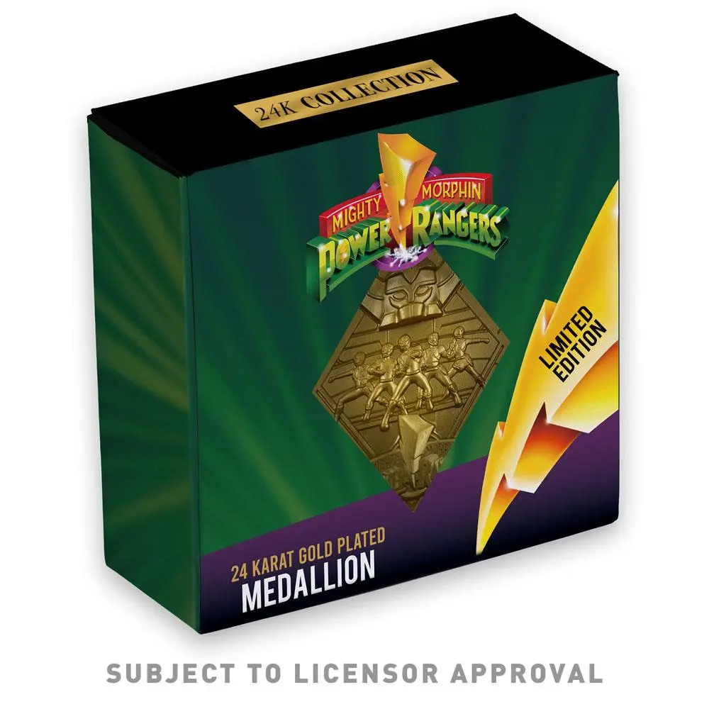 Medalion Power Rangers Edycja Limitowana pozłacany zdjęcie produktu
